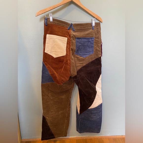 Kina and Tam Cropped Corduroy Patchwork Pants - Picture 3 of 3